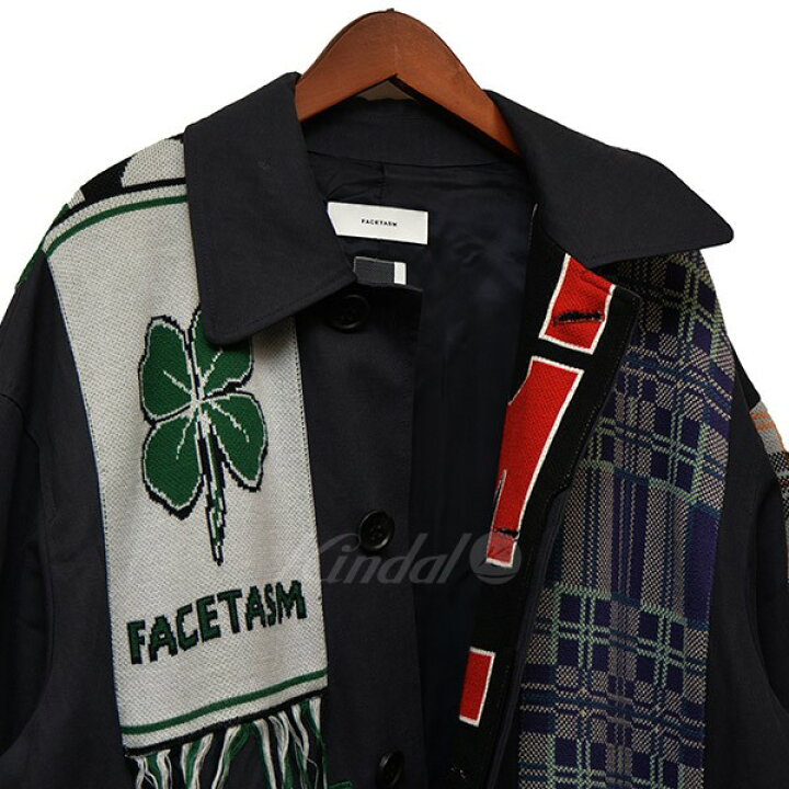楽天市場】【中古】FACETASM サッカーマフラーコート ステンカラー 