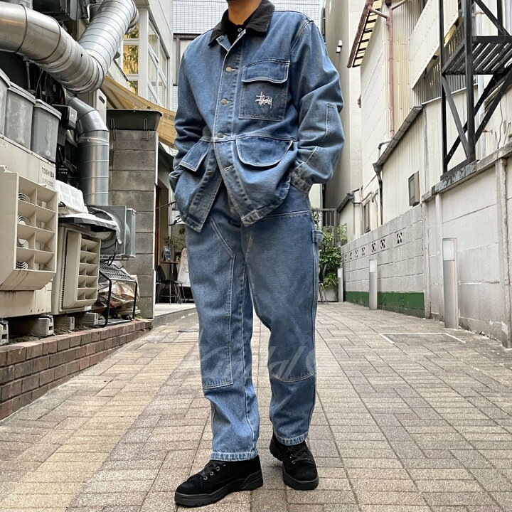 楽天市場】【中古】Stussy Denim Chore Coat加工デニムジャケット 