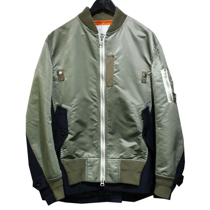 楽天市場】【中古】sacai 21AW Wool Surge x Nylon Twill Blouson  