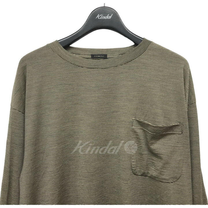楽天市場】【中古】COMOLI ウール天竺長袖クルーTシャツ ボーダー 