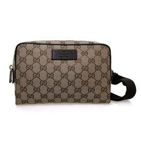 【中古】GUCCIGGウエストバッグ　449174 ベージュ／ブラウン【価格見直し】