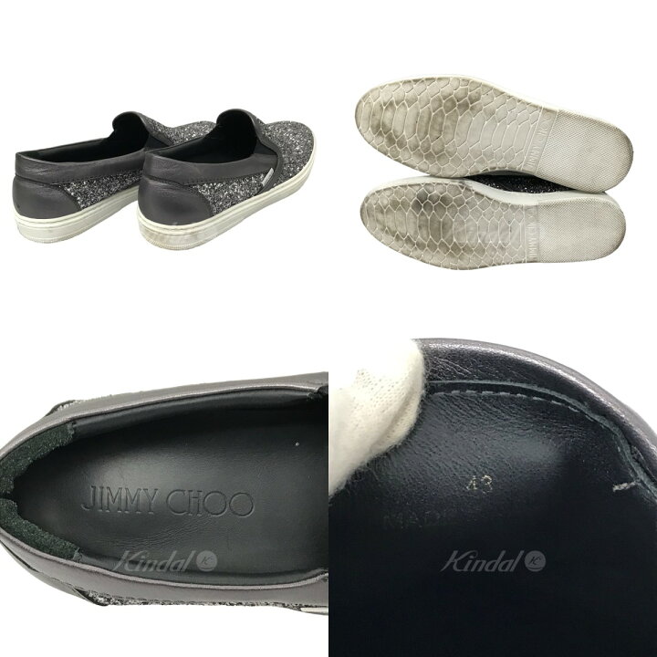 楽天市場】【中古】JIMMY CHOO スターグリッター スリッポンシューズ 