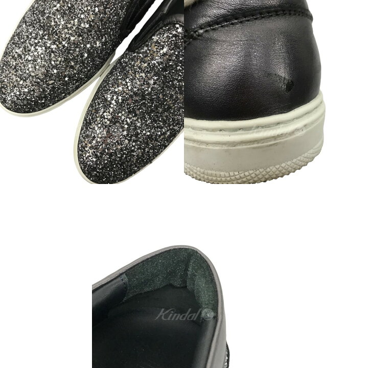 楽天市場】【中古】JIMMY CHOO スターグリッター スリッポンシューズ 