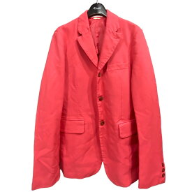 【中古】COMME des GARCONS HOMME PLUS22SS エステル縮絨ジャケット ピンク サイズ：S【価格見直し】