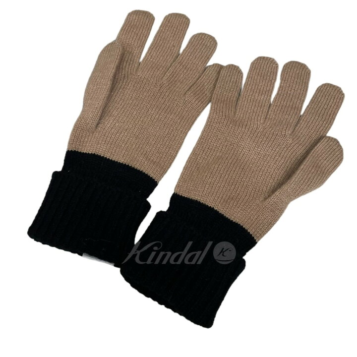 楽天市場】【中古】BURBERRY ロゴインターシャカシミヤニットグローブ 