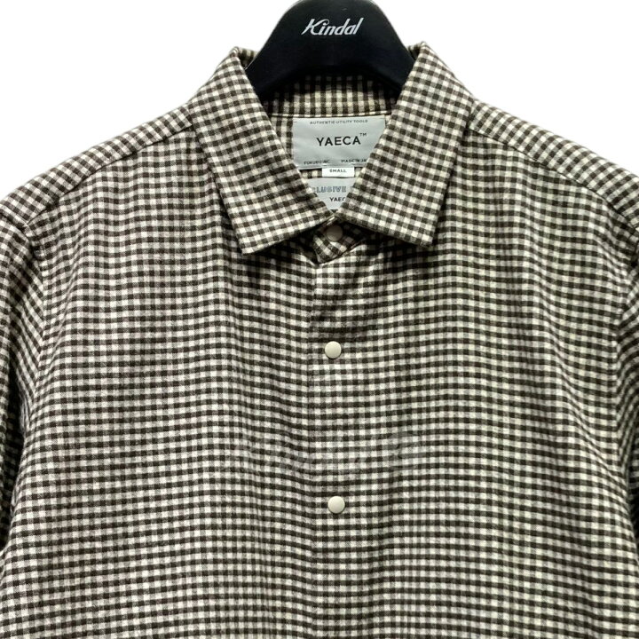 楽天市場】【中古】YAECA チェックシャツ 19153 ブラウン サイズ：S 