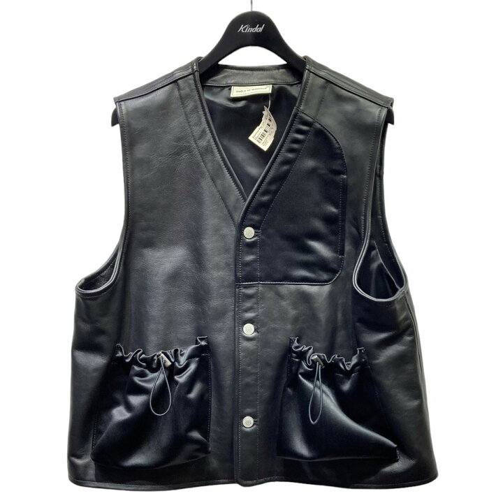 楽天市場】【中古】Drole De Monsieurレザーベスト ブラック サイズ：S 