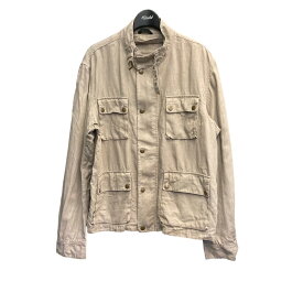 【中古】BELSTAFF　ベルトデザイン カーゴジャケット ベージュ サイズ：XL 【171223】（ベルスタッフ）