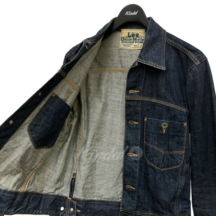 楽天市場】【中古】Lee デニムジャケット union made 復刻L-3 1433 