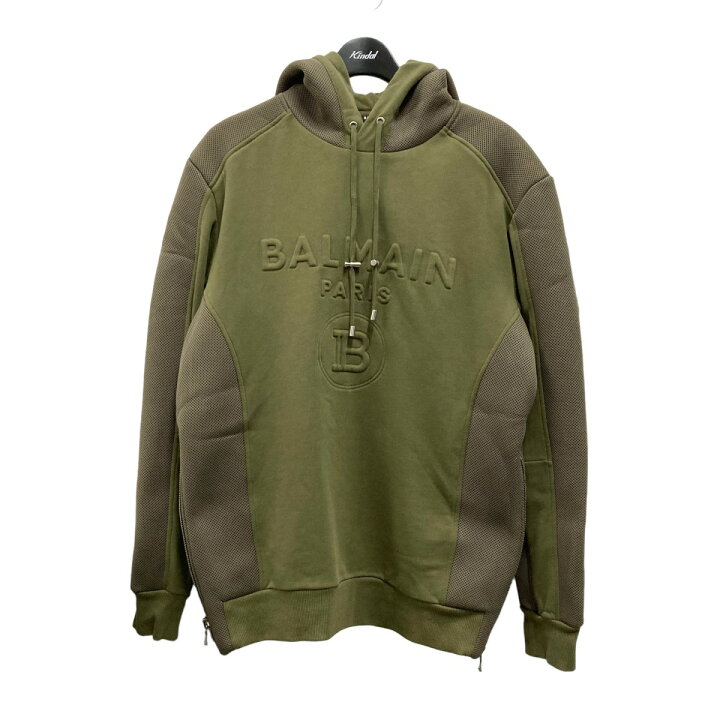 楽天市場】【中古】BALMAIN サイドZIP付きプルオーバーパーカー 