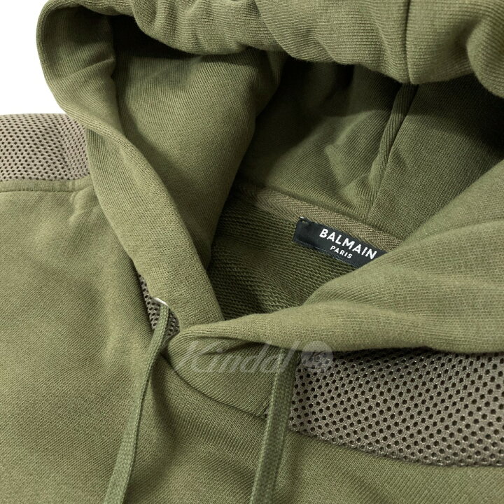楽天市場】【中古】BALMAIN サイドZIP付きプルオーバーパーカー 