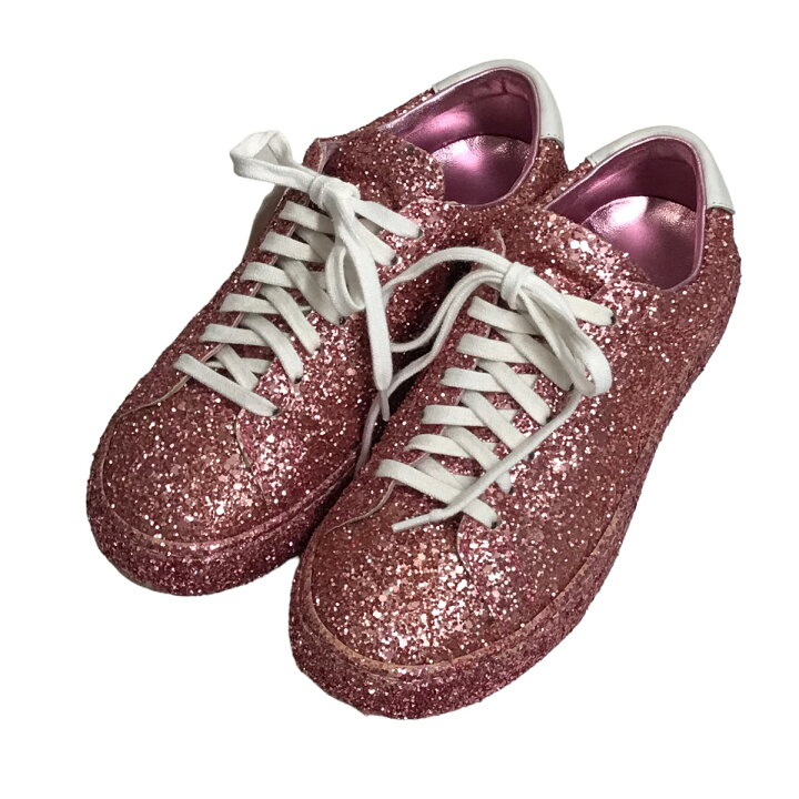 楽天市場】【中古】SAINT LAURENT PARISスパンコールスニーカー ピンク 