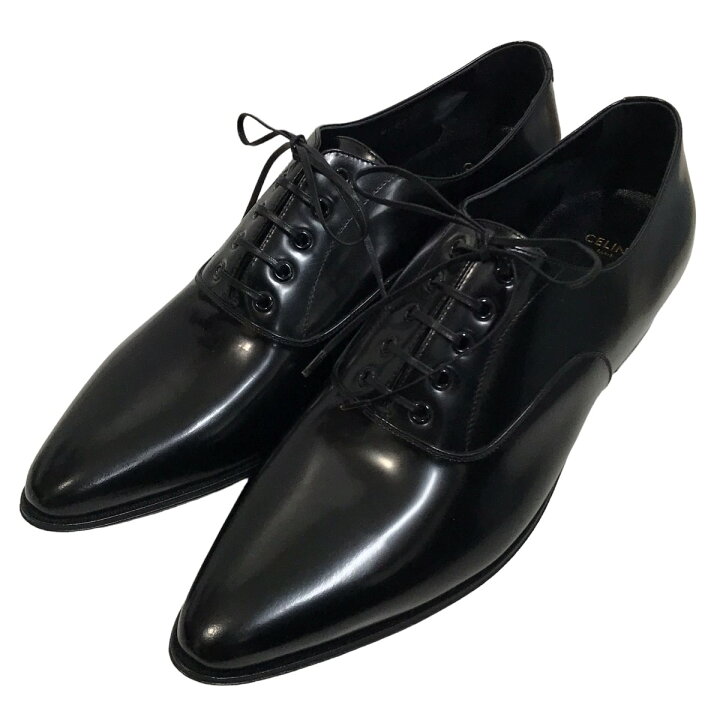 楽天市場】【中古】CELINEレザーシューズ ブラック サイズ：44【価格 