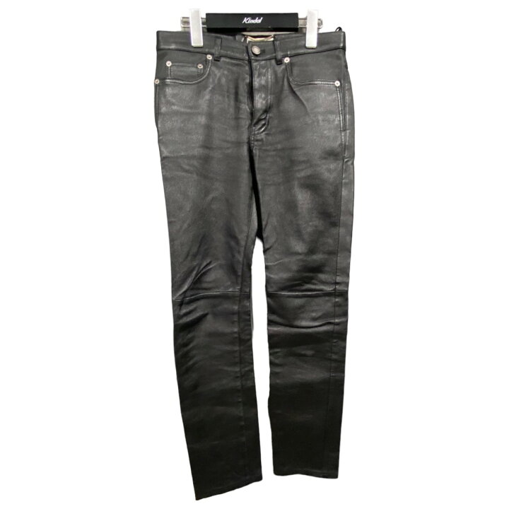 楽天市場】【中古】SAINT LAURENT PARISレザーパンツ ブラック サイズ 