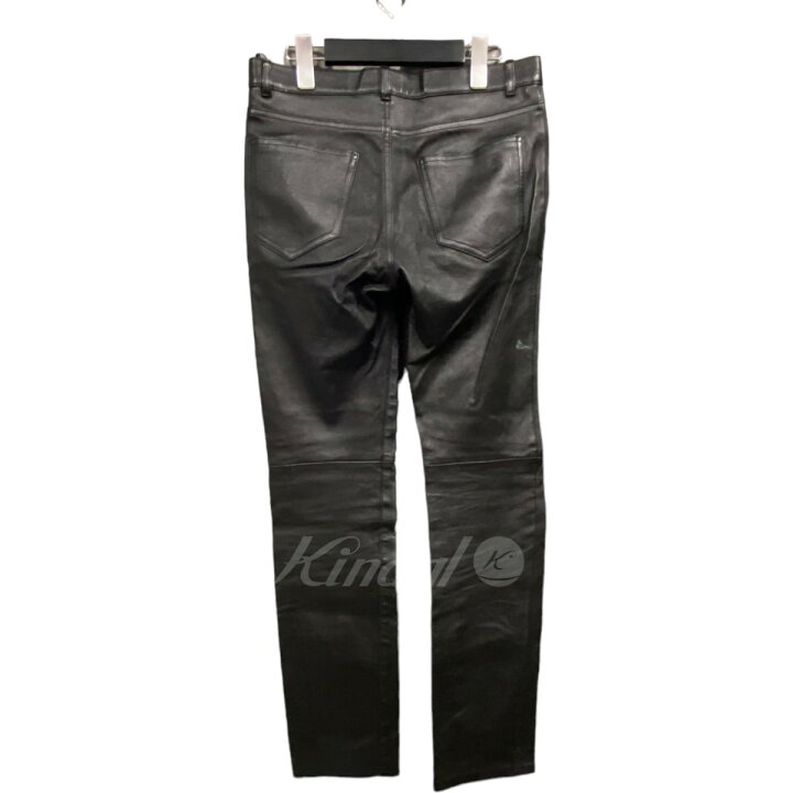 楽天市場】【中古】SAINT LAURENT PARISレザーパンツ ブラック サイズ 