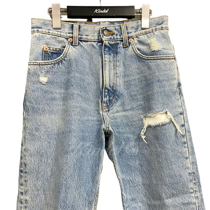 楽天市場】【中古】GUCCI ダメージデニムパンツ ライトインディゴ 