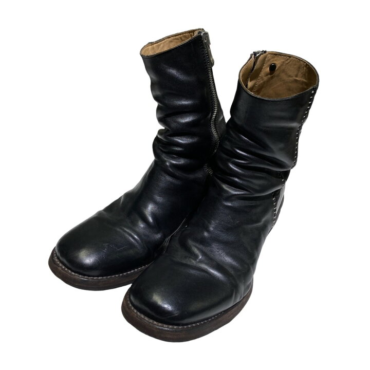 楽天市場】【中古】incarnation Leather Side Zip Boots ブラック 