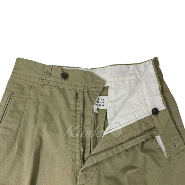 楽天市場】【中古】Maison Margiela コットンギャバジントラウザーズ 