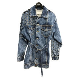 【中古】Maison Margiela2020SS パンチングデニムコート インディゴ サイズ：38【価格見直し】