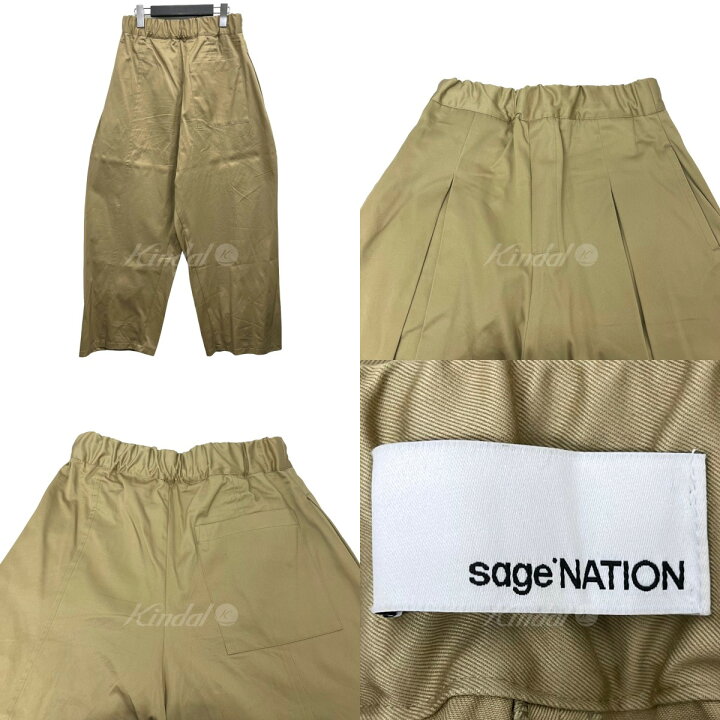楽天市場】【中古】SAGE NATION｢BOXPLEAT TROUSER｣ ワイドパンツ 