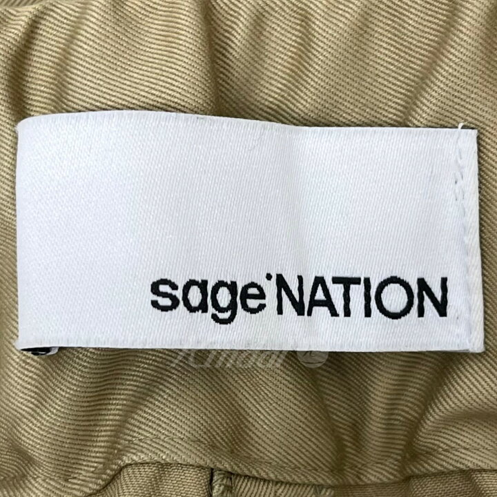 楽天市場】【中古】SAGE NATION｢BOXPLEAT TROUSER｣ ワイドパンツ 