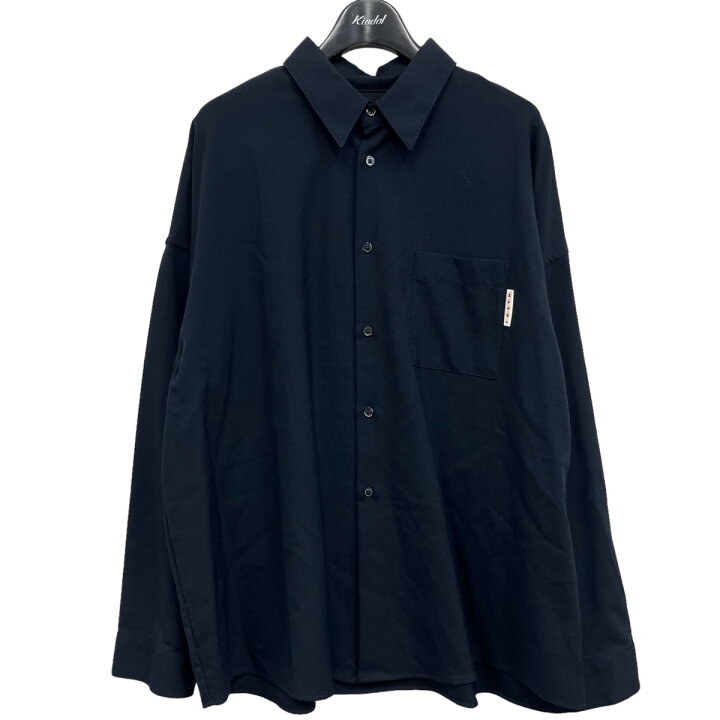 楽天市場】【中古】MARNI 2022SS トロピカルウールシャツ ネイビー 