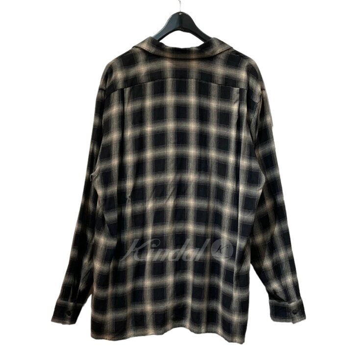 楽天市場】【中古】COMOLI 23SS レーヨンチェック オープンカラー 