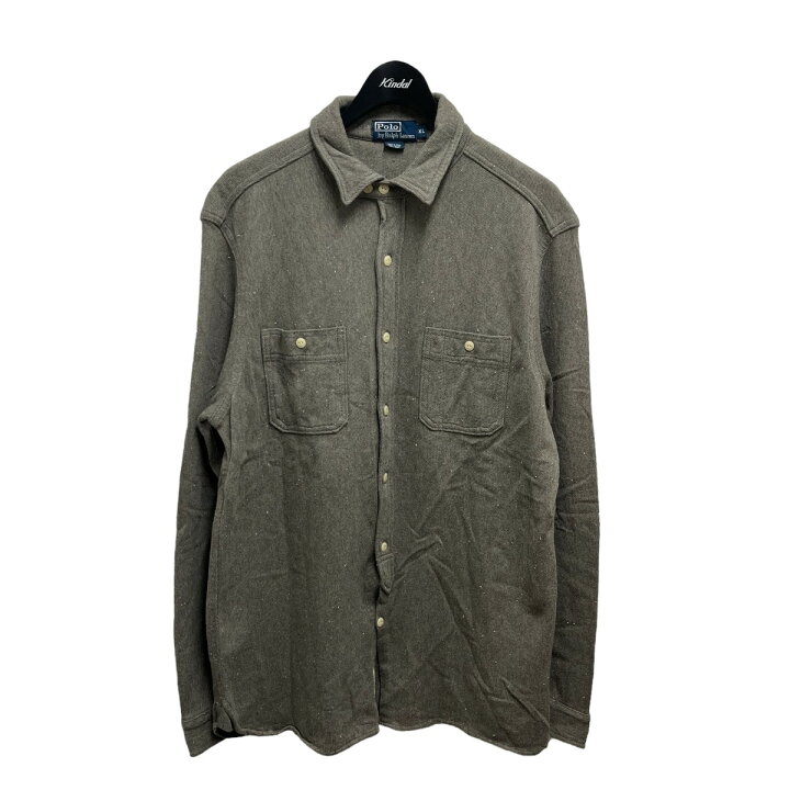楽天市場】【中古】POLO RALPH LAUREN コットンウールシャツ グレー 