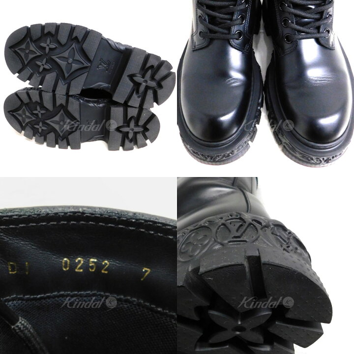 楽天市場】【中古】LOUIS VUITTON LV バロックライン アンクルブーツ  