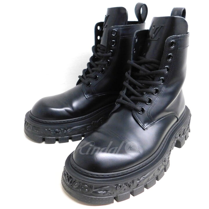 楽天市場】【中古】LOUIS VUITTON LV バロックライン アンクルブーツ  