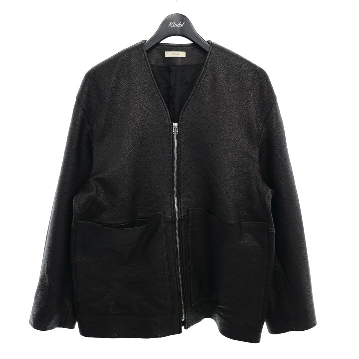楽天市場】【中古】LIDnM GOAT LEATHER LINING BLOUSON ノーカラー 