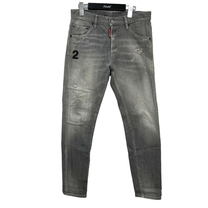 楽天市場】【中古】DSQUARED2 スキニーデニムパンツ S74LB0694 グレー 