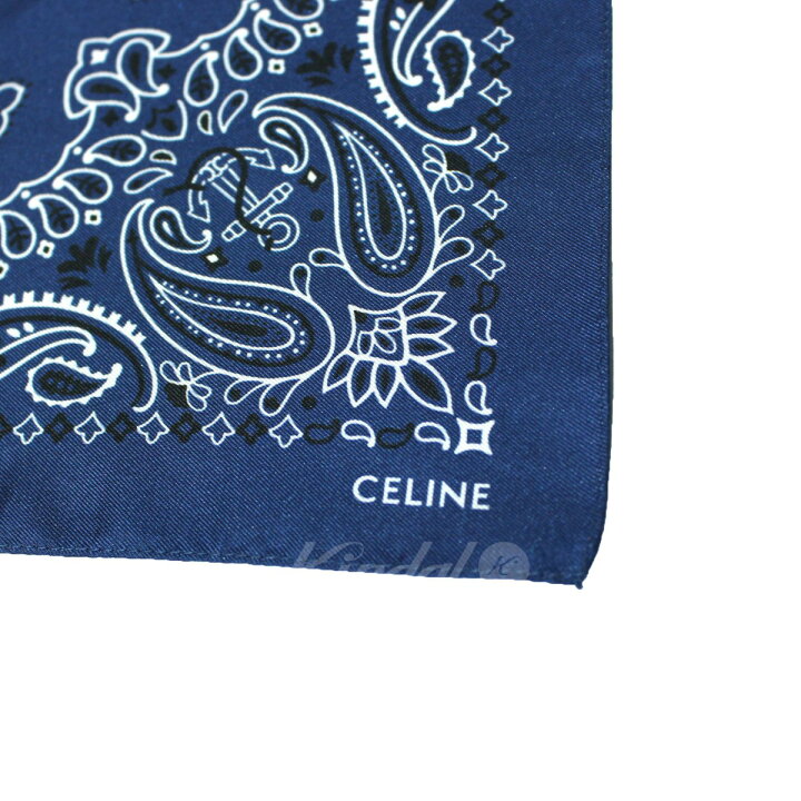 楽天市場】【中古】CELINE バンダナスカーフ ペイズリー柄 トリオンフ  