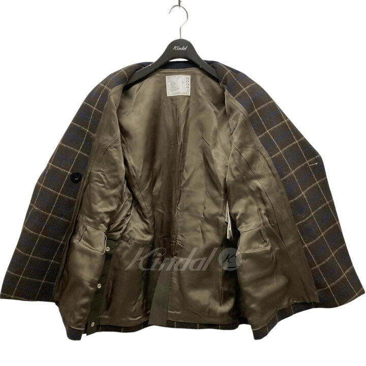 楽天市場】【中古】sacai 20AW MA-1ドッキングチェック柄ジャケット 20 
