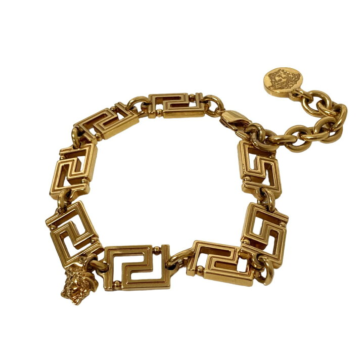 楽天市場】【中古】VERSACE グレカブレスレット ゴールド サイズ 