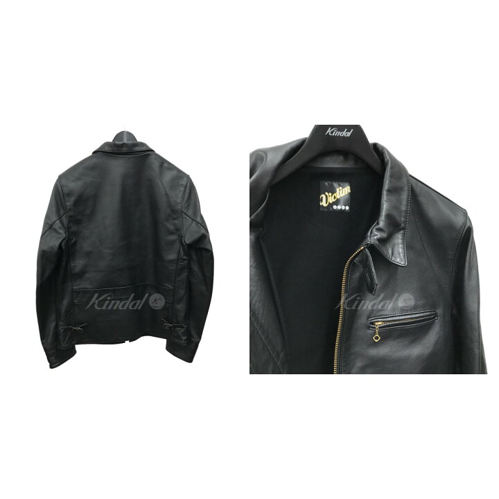 楽天市場】【中古】VICTIM ホースレザー シングルライダースジャケット 
