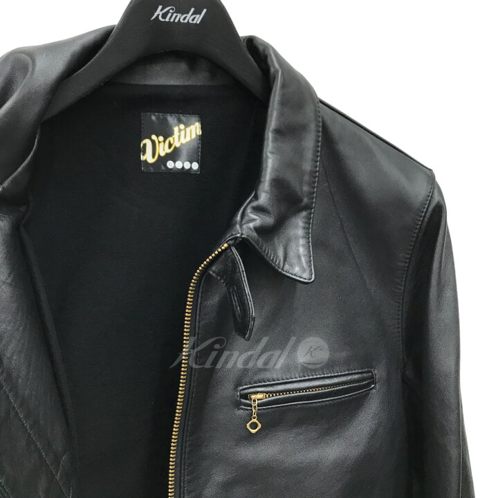 楽天市場】【中古】VICTIM ホースレザー シングルライダースジャケット  
