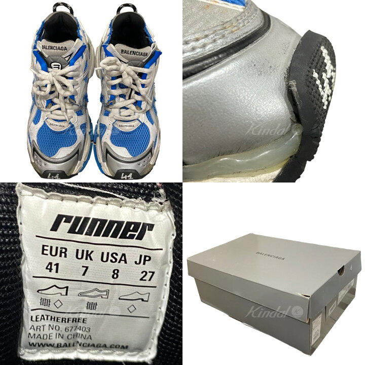 楽天市場】【中古】BALENCIAGA｢Runner｣ランナースニーカー ブルー 