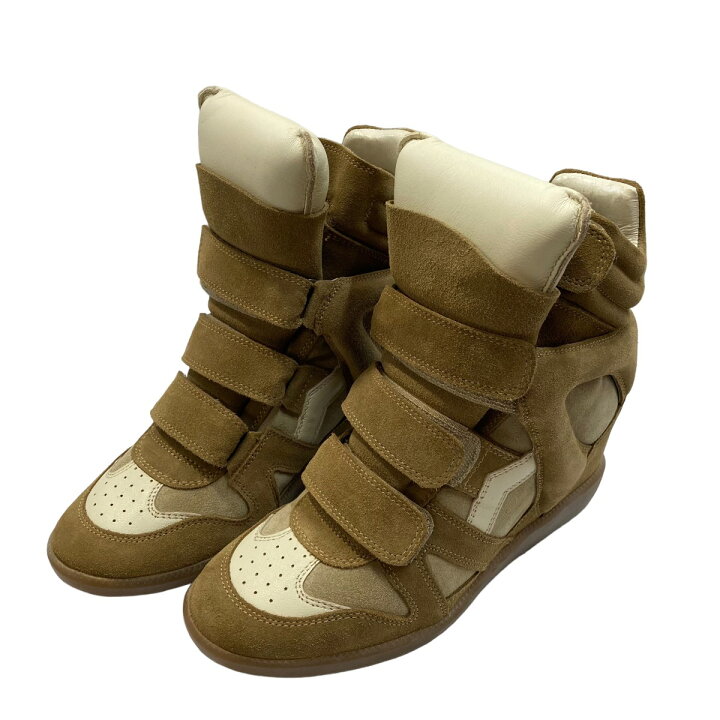 楽天市場】【中古】ISABEL MARANT ハイカットスニーカー ベージュ 