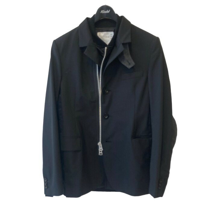 楽天市場】【中古】sacai Suiting Jacket 23-02948M ブラック サイズ 