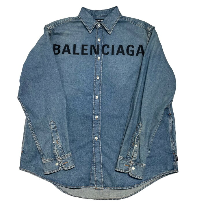 楽天市場】【中古】BALENCIAGAデニムシャツ 600280 インディゴ サイズ 
