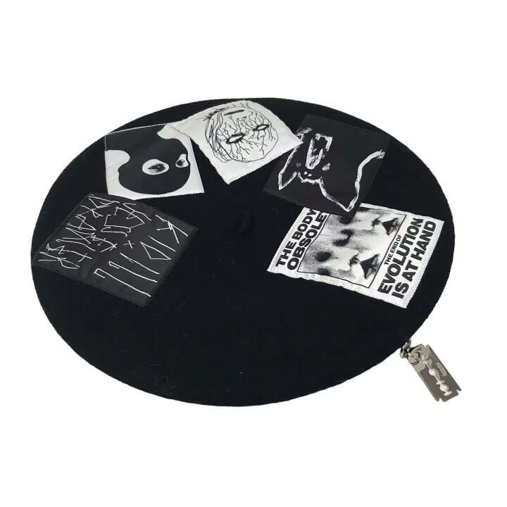 楽天市場】【中古】KIDILL×CA4LA デザインベレー帽 CLB00026 ブラック 