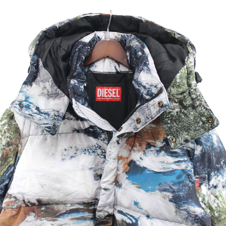 楽天市場】【中古】DIESEL23AW W-Rolfys-Fd-Print ウィンター パデッド  