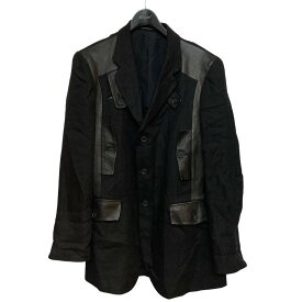 【中古】YOHJI YAMAMOTO pour hommeテーラードジャケット ブラック サイズ：フリー【価格見直し】