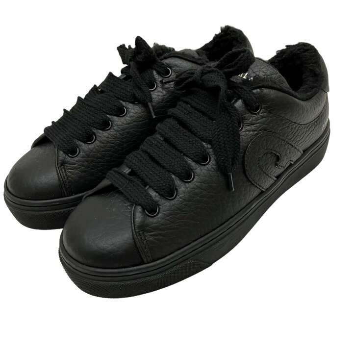 楽天市場】【中古】FURLA ボアスニーカー ブラック サイズ：37  