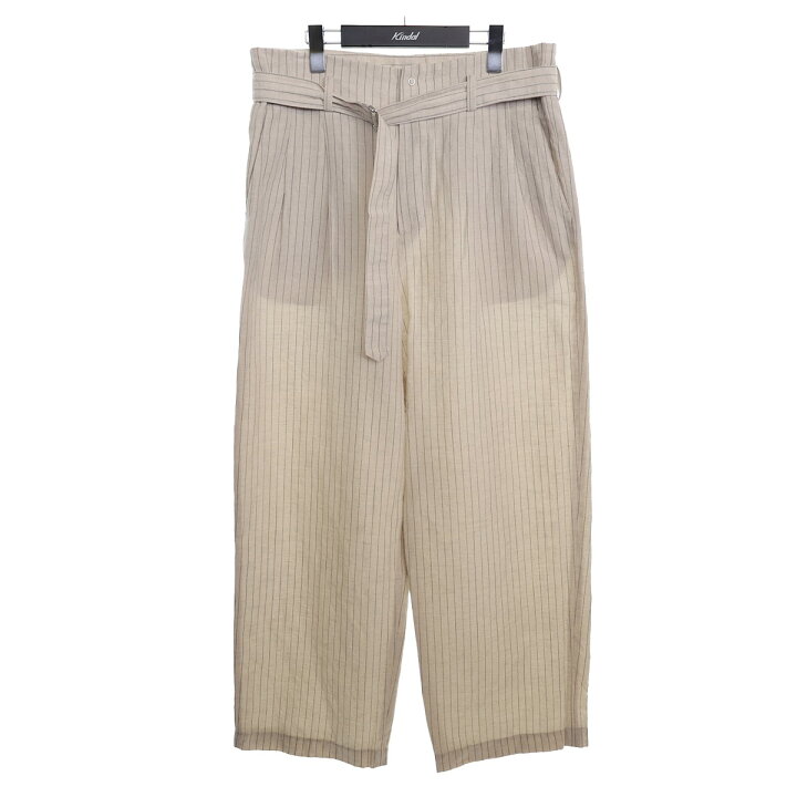 楽天市場】【中古】YOKEPIN STRIPE HI-WAIST BELTED TROUSERSピン 