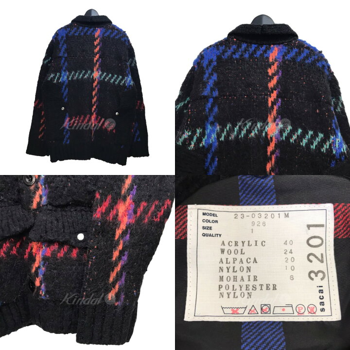 楽天市場】【中古】sacai 23AW ｢Jacquard Knit Blouson｣ジャガード 