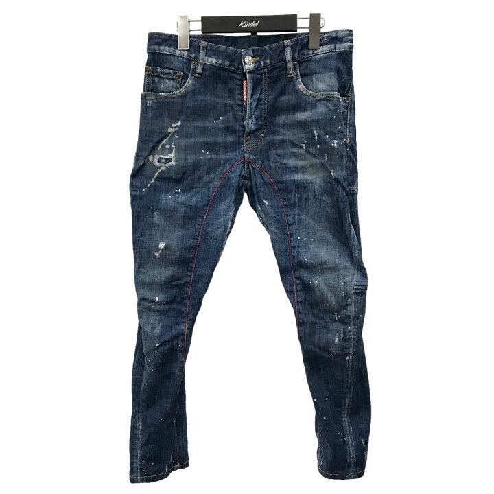 楽天市場】【中古】DSQUARED2 TIDY BIKER JEAN クラッシュ加工 デニム 