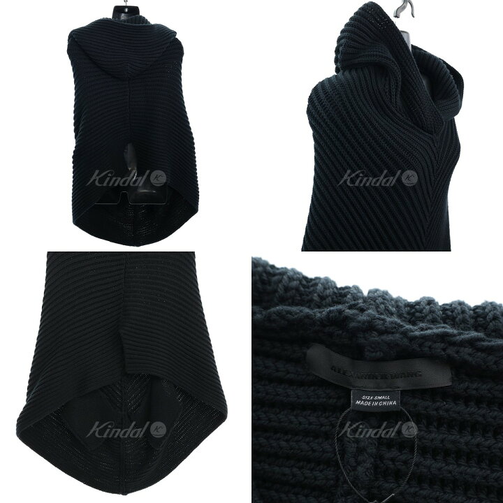 楽天市場】【中古】ALEXANDER WANGコットンニットポンチョ ダーク 