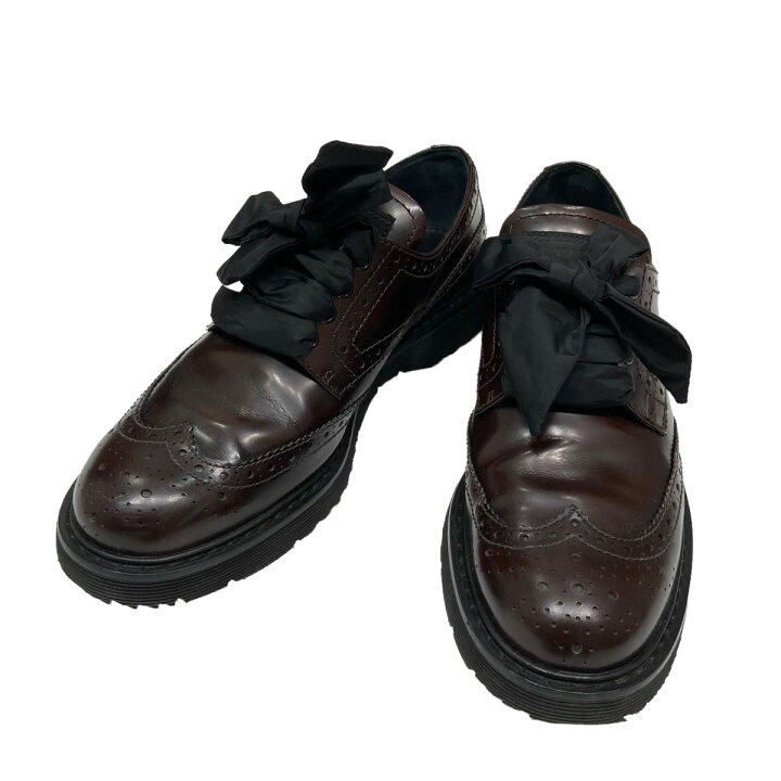 楽天市場】【中古】PRADA リボンドレスシューズ 3E5300 ブラウン 